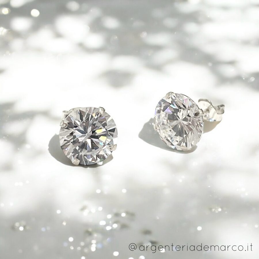 Orecchini a pera con zirconi cubici, orecchini a catena lunga a goccia in argento sterling 925 o oro rosa - Italia Orecchini a pera con zirconi cubici, orecchini a catena lunga a goccia in argento sterling 925 o oro rosa - Italia