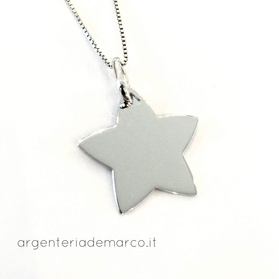 Ciondolo In Argento 925 Rodiato: Pendente Elegante E Lucido In Confezione Regalo