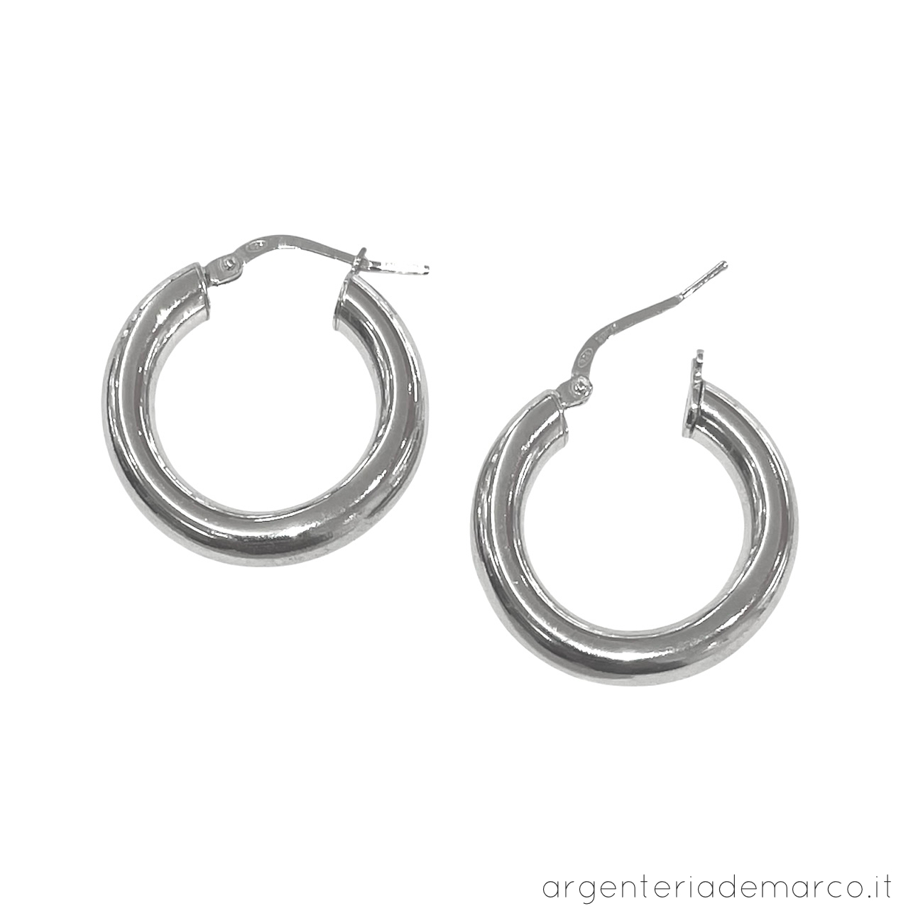Orecchini Cerchio Grandi Tripli Con Cristalli – Stile Boho Donna, Acciaio Inox Tono Argento Rosa, 5 Cm - 5