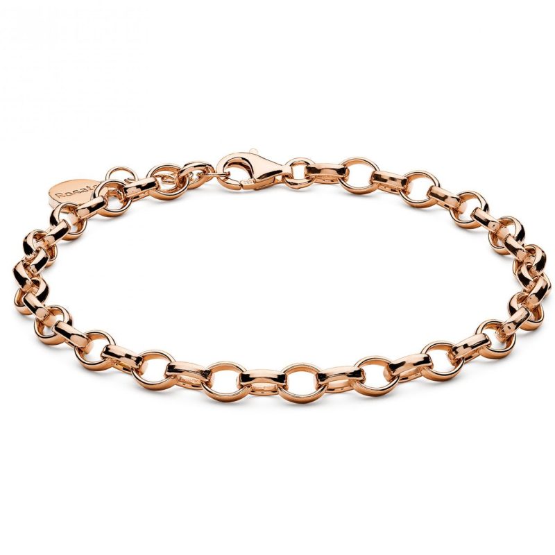Bracciale Rosato cubica in Argento 925 RZB035