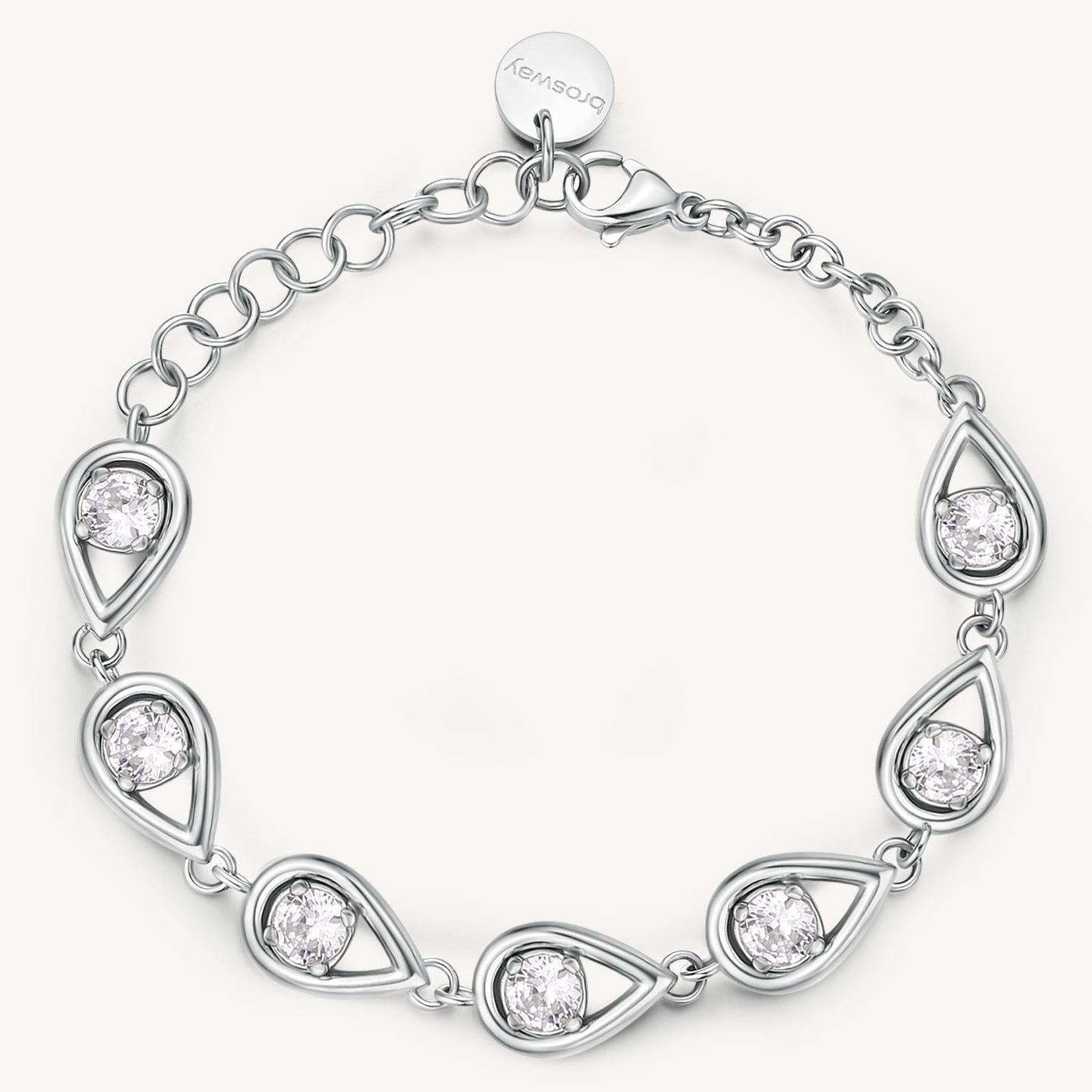 Brosway Bracciale Donna, Bracciale Rigido in Acciaio con Simbolo Infinito | Collezione Chakra - BHK397