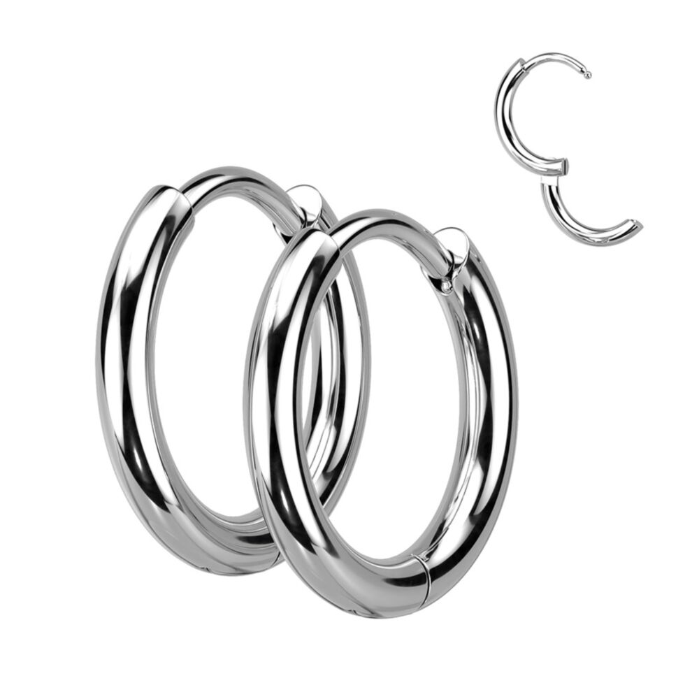 ChicSilver Orecchini Cerchi Piccoli Argento Argento 925 15mm, Orecchini