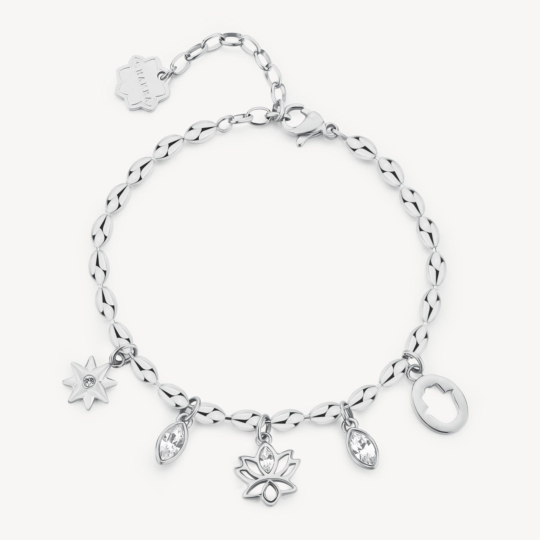 Kkjoy Bracciale Yoga A Doppio Strato Fiore Di Loto – Acciaio Inox Con Simboli Croce E Serpente, Gioiello Ispirazionale Per Donna